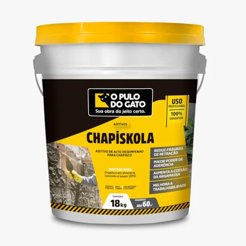 Aditivo para Chapisco Chapiskola Flex 18KG - Pulo do Gato